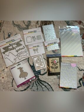 Scrapbook Dies and Stencils Lot